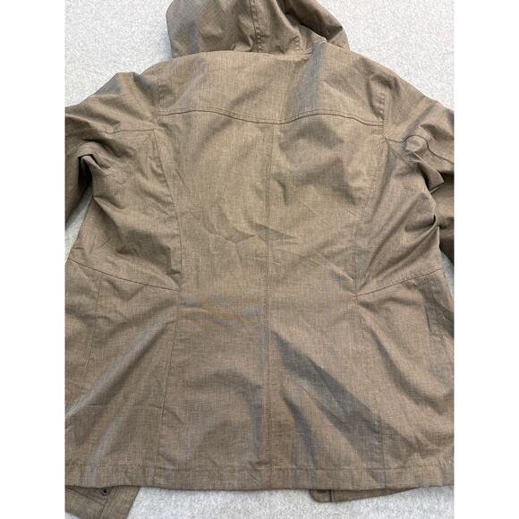 Eddie Bauer Women’s Hooded Rain Jacket / Windbreaker – Size Large (Taupe) - Picture 7 of 11